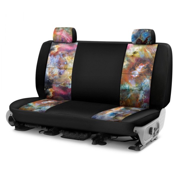 Coverking® - Designer Printed Neosupreme 1st Row Nature Nebula Cosmos Custom Seat Covers