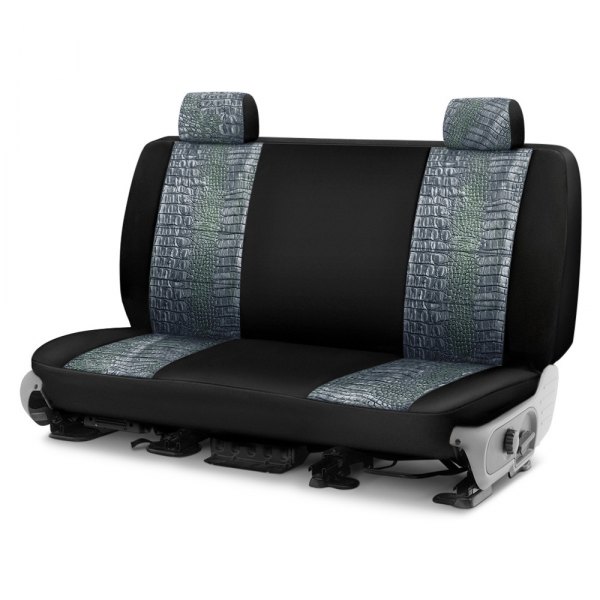 Coverking® - Designer Printed Neosupreme 3rd Row Animal Print Alligator Aquatic Custom Seat Covers