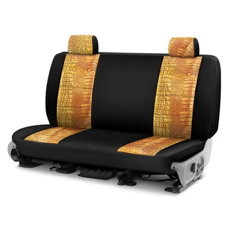 Coverking® - Designer Printed Neosupreme Animal Printed 3rd Row Alligator Gilded Custom Seat Covers