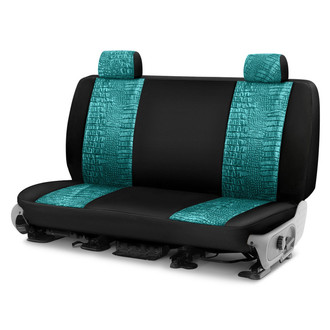 Coverking® - Designer Printed Neosupreme Animal Printed 3rd Row Alligator Jeweled Custom Seat Covers
