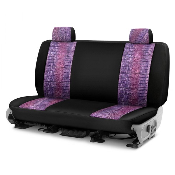 Coverking® - Designer Printed Neosupreme 1st Row Animal Print Alligator Royal Custom Seat Covers