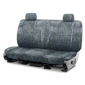 Coverking® - Designer Printed Neosupreme Animal Printed 3rd Row Alligator Aquatic Custom Seat Covers