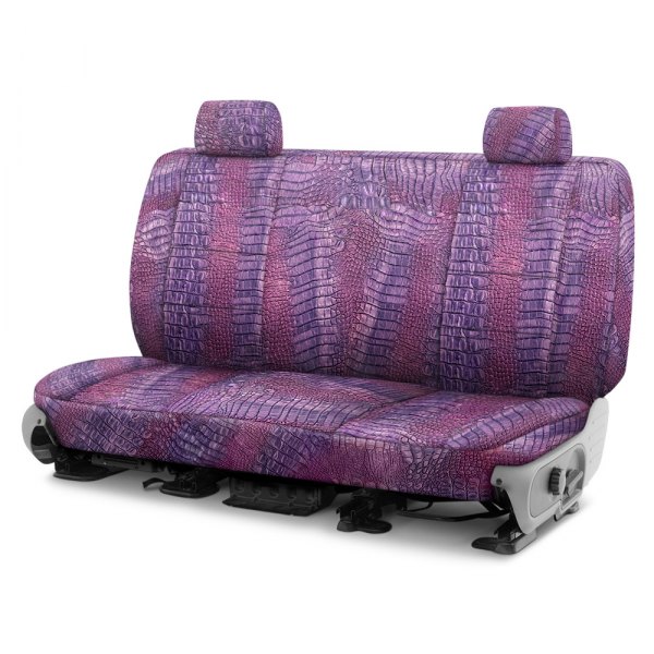 Coverking® - Designer Printed Neosupreme 3rd Row Animal Print Alligator Royal Custom Seat Covers