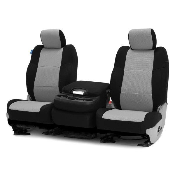 Coverking® - Spacer Mesh 1st Row Black & Gray Custom Seat Covers