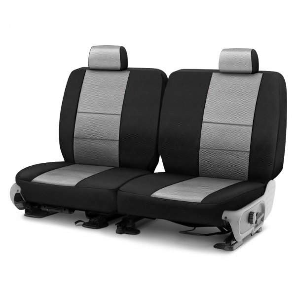 Coverking® - Spacer Mesh 1st Row Black & Gray Custom Seat Covers