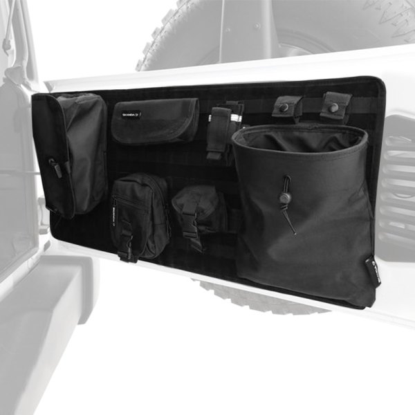 Coverking® - Black Tailgate Tactical Pouches Panel