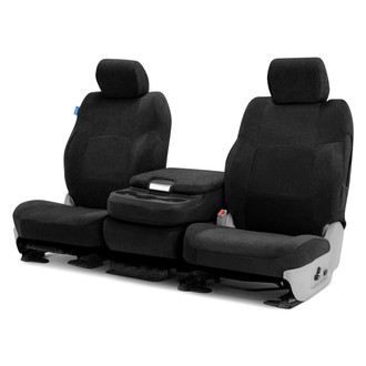 Coverking® - Suede 2nd Row Black Custom Seat Covers