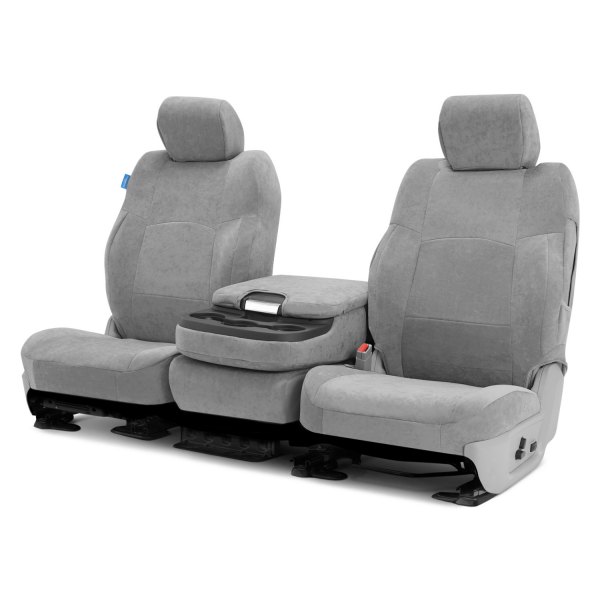 Coverking® - Suede 1st Row Gray Custom Seat Covers
