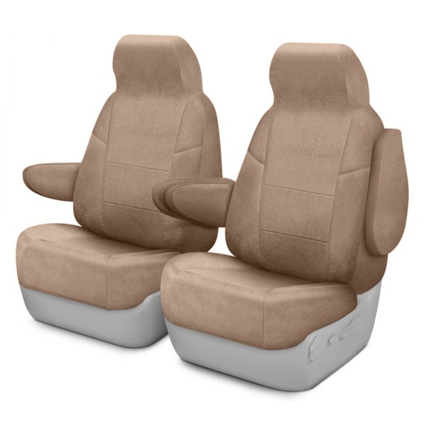 Coverking® - Suede 3rd Row Beige Custom Seat Covers