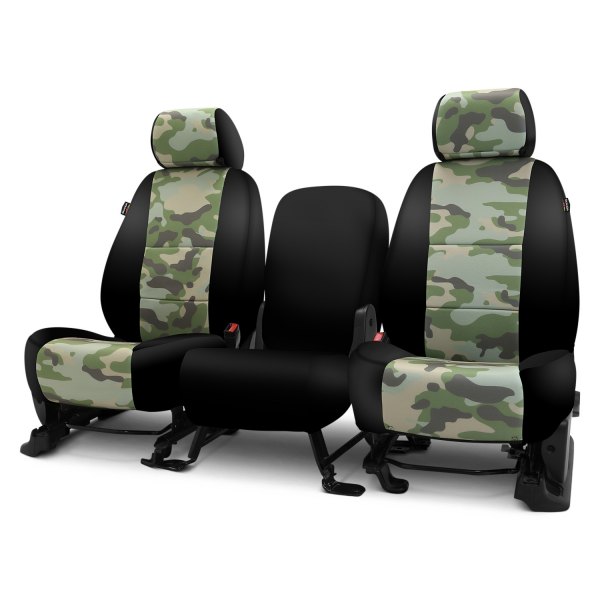 Coverking® - Traditional 1st Row Two-Tone Jungle Custom Seat Covers