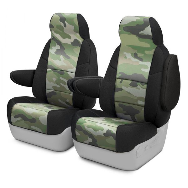 Coverking® - Traditional 2nd Row Two-Tone Jungle Custom Seat Covers