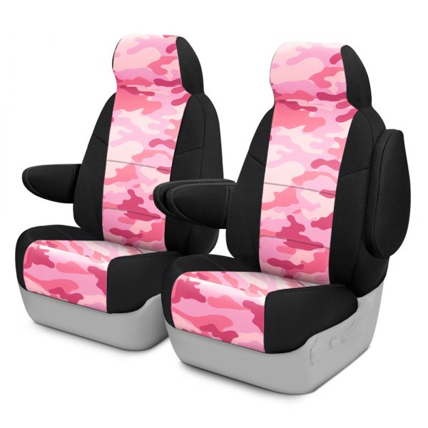 Coverking® - Traditional 3rd Row Two-Tone Pink Custom Seat Covers