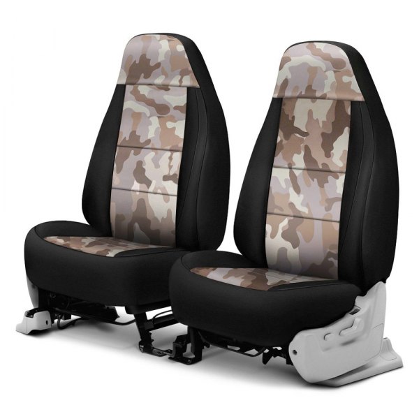 Coverking® - Traditional 1st Row Two-Tone Sand Custom Seat Covers