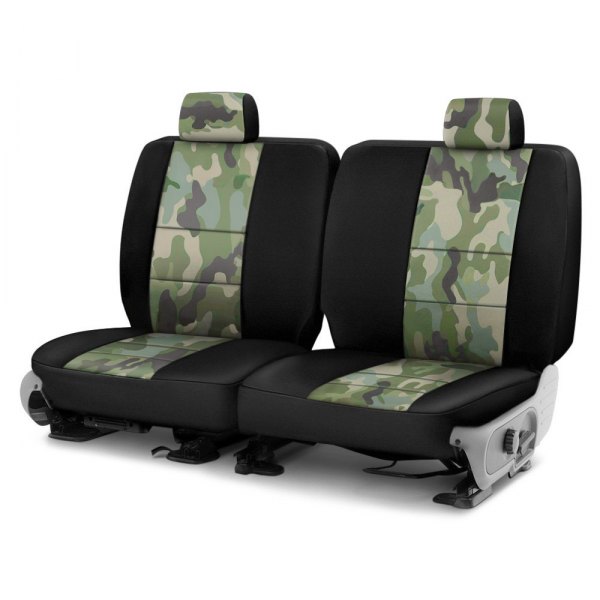 Coverking® - Traditional 3rd Row Two-Tone Jungle Custom Seat Covers