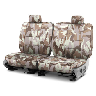 Coverking® - Traditional 2nd Row Camo Sand Custom Seat Covers