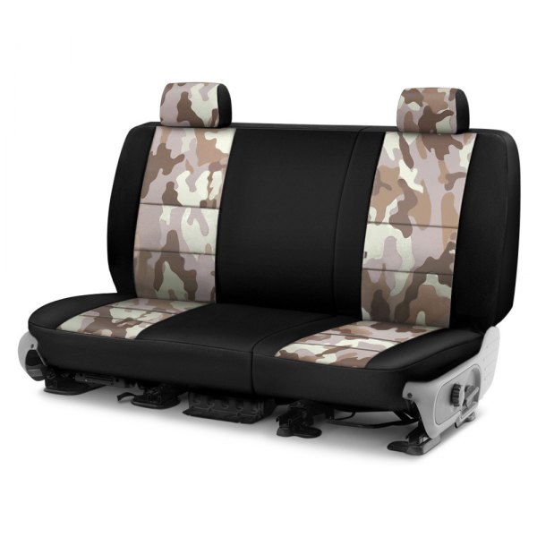 Coverking® - Traditional 2nd Row Two-Tone Sand Custom Seat Covers