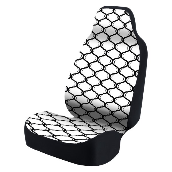  Coverking® - Ultimate Suede Seat Cover Lattice Black with White Background