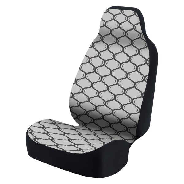  Coverking® - Ultimate Suede Seat Cover Lattice Dark Gray with Gray Background