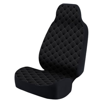 Coverking® - Ultimate Suede Seat Cover Chevron Scaled Gray with Black Background