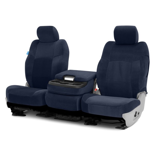 Coverking® - Velour 1st Row Dark Blue Custom Seat Covers