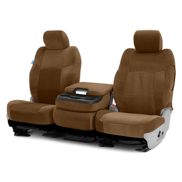 Coverking® - Velour 1st Row Tan Custom Seat Covers