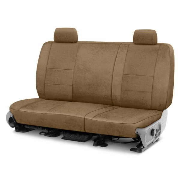 Coverking® - Velour 2nd Row Beige Custom Seat Covers