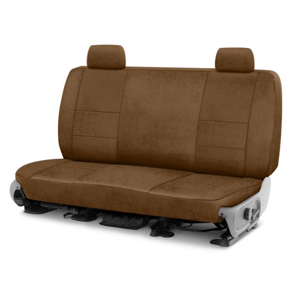 Coverking® - Velour 2nd Row Tan Custom Seat Covers