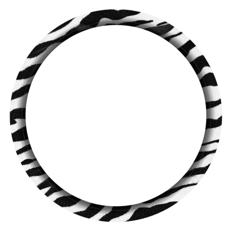 Coverking® M10A13 - Designer Velour Zebra Steering Wheel Cover