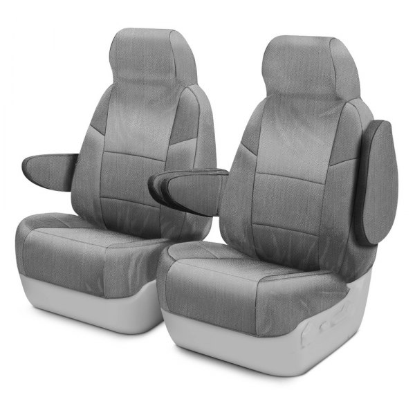 Coverking Mscsmm03ch8795m Therrmed Molded 1st Row Gray Custom Seat Covers - Coverking Custom Molded Seat Covers