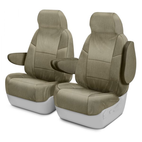  Coverking® - Thermoformed Molded Taupe Custom Seat Covers