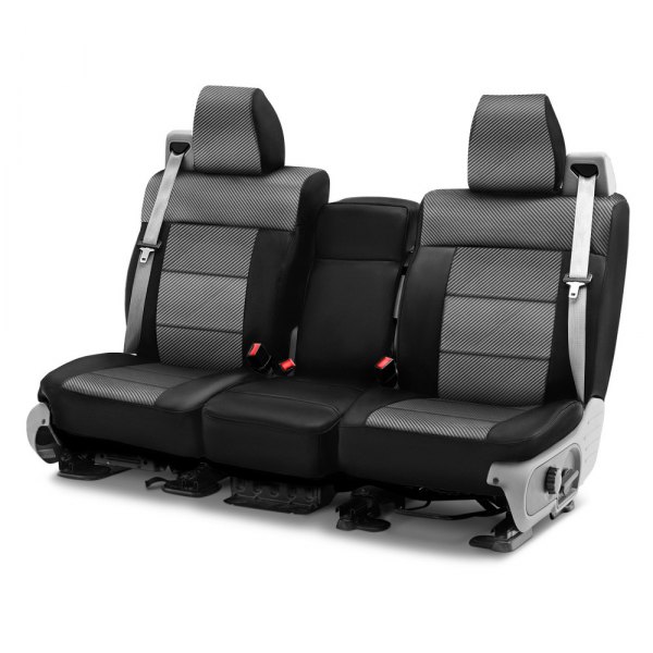 Coverking® - Designer Printed Neosupreme 2nd Row Carbon Fiber Custom Seat Covers