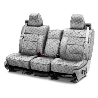 Coverking® - Designer Printed Neosupreme Designer Printed Neosupreme 2nd Row Chrome Diamond Custom Seat Covers