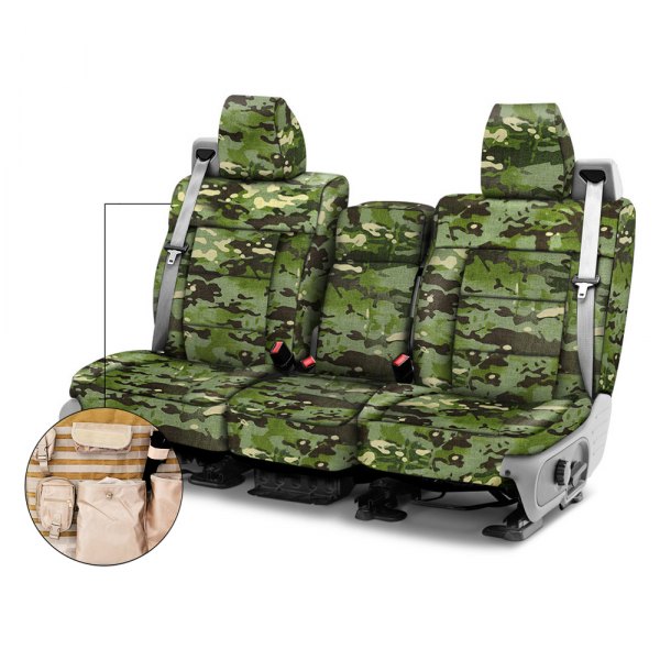 Coverking® - Multicam™ 2nd Row Tactical Camo Tropic Custom Seat Covers