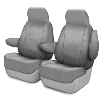 Coverking® - Cordura Ballistic 1st Row Light Gray Custom Seat Covers