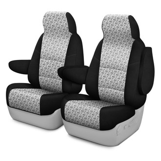 Coverking® - Designer Printed Neosupreme Designer Printed Neosupreme 1st Row Chrome Diamond Custom Seat Covers