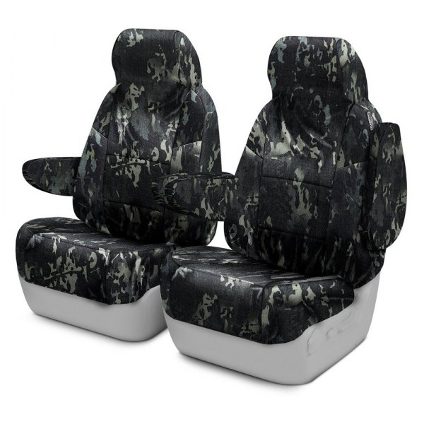 Coverking® - Multicam™ 1st Row Black Custom Seat Covers