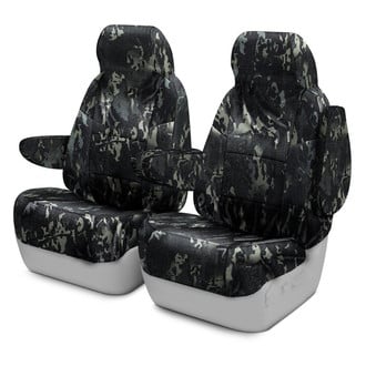 Coverking® - Multicam™ 1st Row Camo Ballistic Black Custom Seat Covers