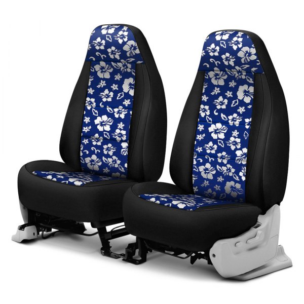 Blue Hawaiian Custom Seat Covers, Blue Hawaiian Car Seat Covers