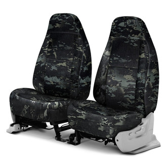 Coverking® - Multicam™ 1st Row Camo Ballistic Black Custom Seat Covers