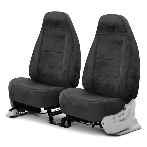 Coverking® - Velour 1st Row Charcoal Custom Seat Covers