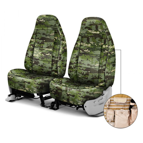 Coverking® - Multicam™ 3rd Row Tactical Camo Tropic Custom Seat Covers