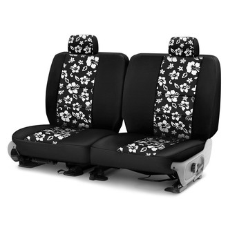 Coverking® - Neosupreme 2nd Row Black & Black Hawaiian Custom Seat Covers