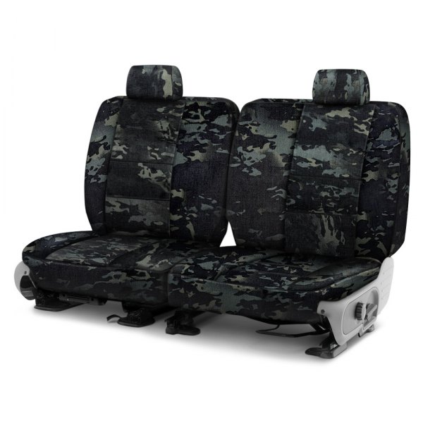 Coverking® - Multicam™ 3rd Row Black Custom Seat Covers