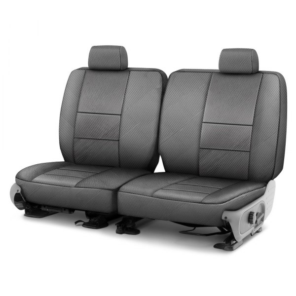 Coverking® - Designer Printed Neosupreme 3rd Row Carbon Fiber Custom Seat Covers