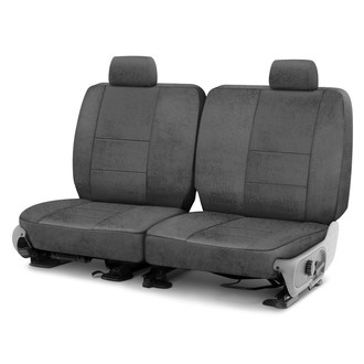 Coverking® - Velour 2nd Row Gray Custom Seat Covers