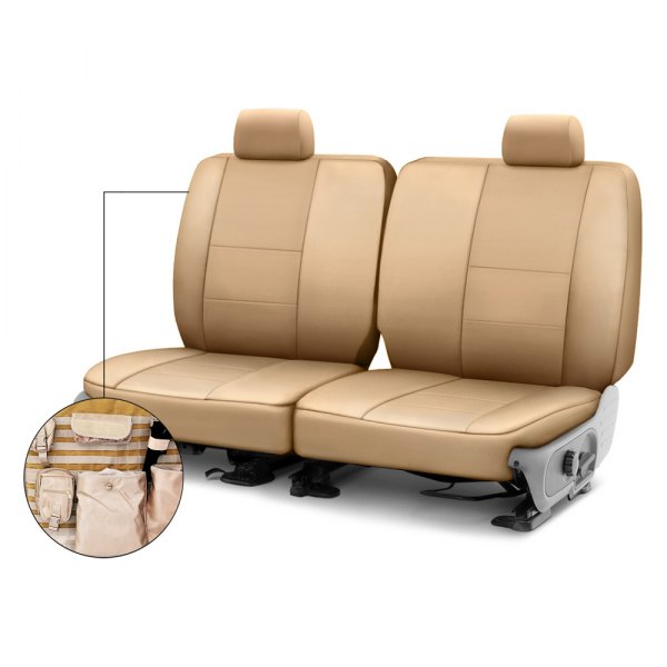 Coverking® - Cordura Ballistic 1st Row Cashmere Custom Seat Covers