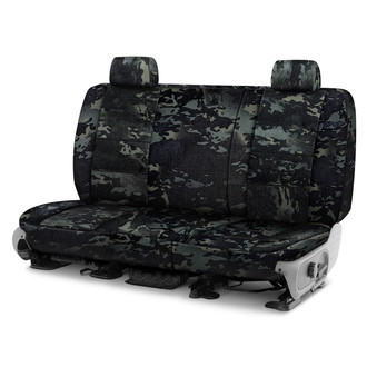 Coverking® - Multicam™ 2nd Row Camo Ballistic Black Custom Seat Covers