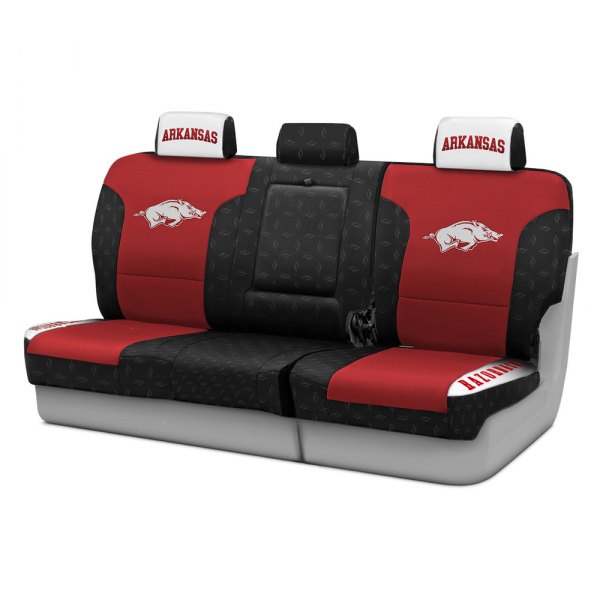 Coverking® - Licensed Collegiate 1st Row Custom Seat Covers with University of Arkansas Logo