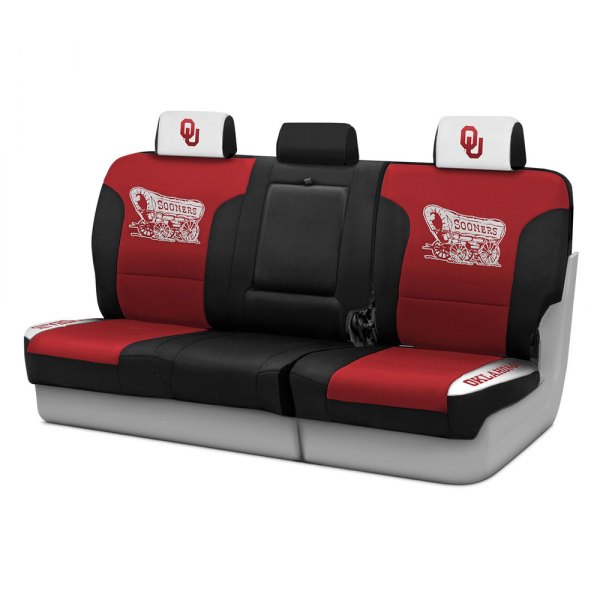 Coverking® - Licensed Collegiate 1st Row Custom Seat Covers with University of Oklahoma Logo