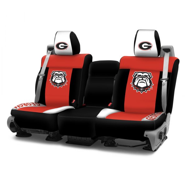 Coverking® - Licensed Collegiate 1st Row Custom Seat Covers with University of Georgia Logo